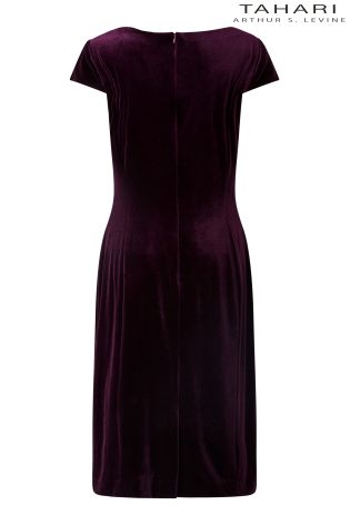 Tahari Velvet Envelope Dress